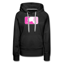 Load image into Gallery viewer, PINK MLT DESIGN HOODIE - black