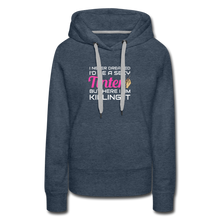Load image into Gallery viewer, Women’s Premium Hoodie - heather denim