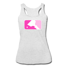 Load image into Gallery viewer, Women’s Tri-Blend Racerback Tank - heather white