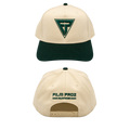 Hat. FP Logo Green. Cream. Green.