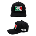 Hat. MLT Logo Green White Red. Black. Black. Puro Pinche Tint Life.