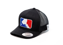 Load image into Gallery viewer, Curved Bill | MLT Squeegee Logo | Black Bill &amp; Crown w/ Black Mesh
