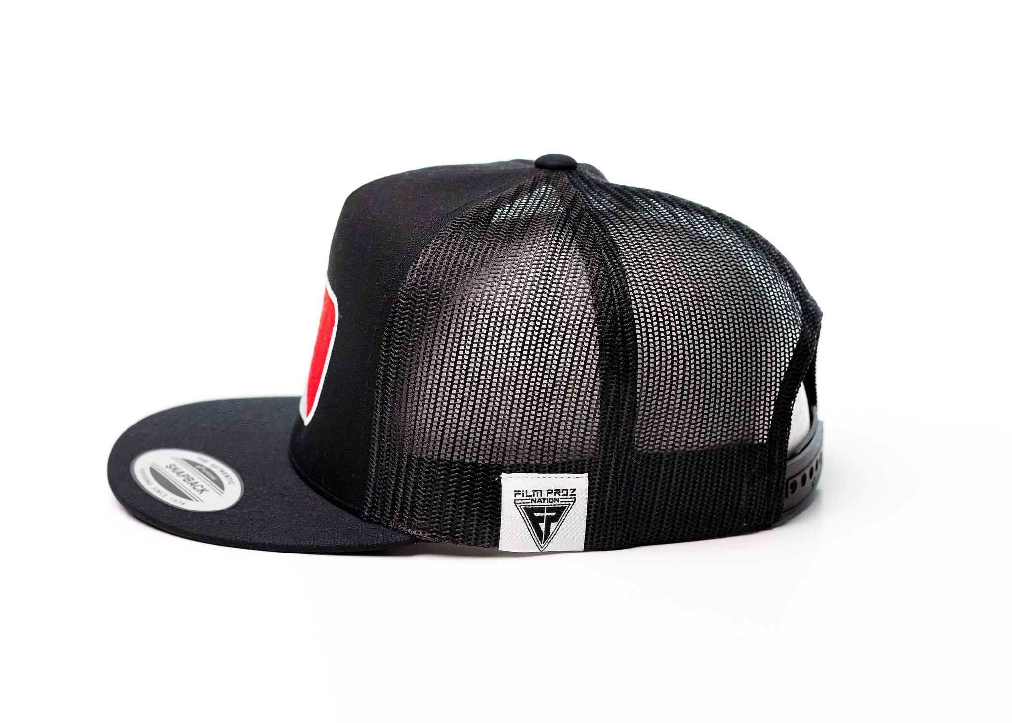 Flat Bill | Special Edition - MLT Mexico Logo w/ Side Stitch | Black Bill & Crow w/ Black Mesh