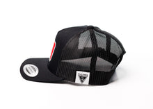 Load image into Gallery viewer, Curved Bill | Special Edition - MLT Mexico Logo w/ Side Stitch | Black Bill &amp; Crown w/ Black Mesh
