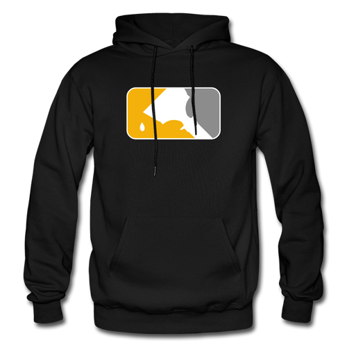 YELLOW MLT DESIGN HOODIE - black