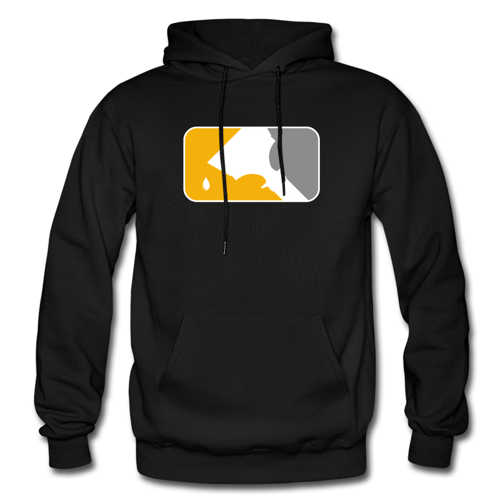 YELLOW MLT DESIGN HOODIE - black