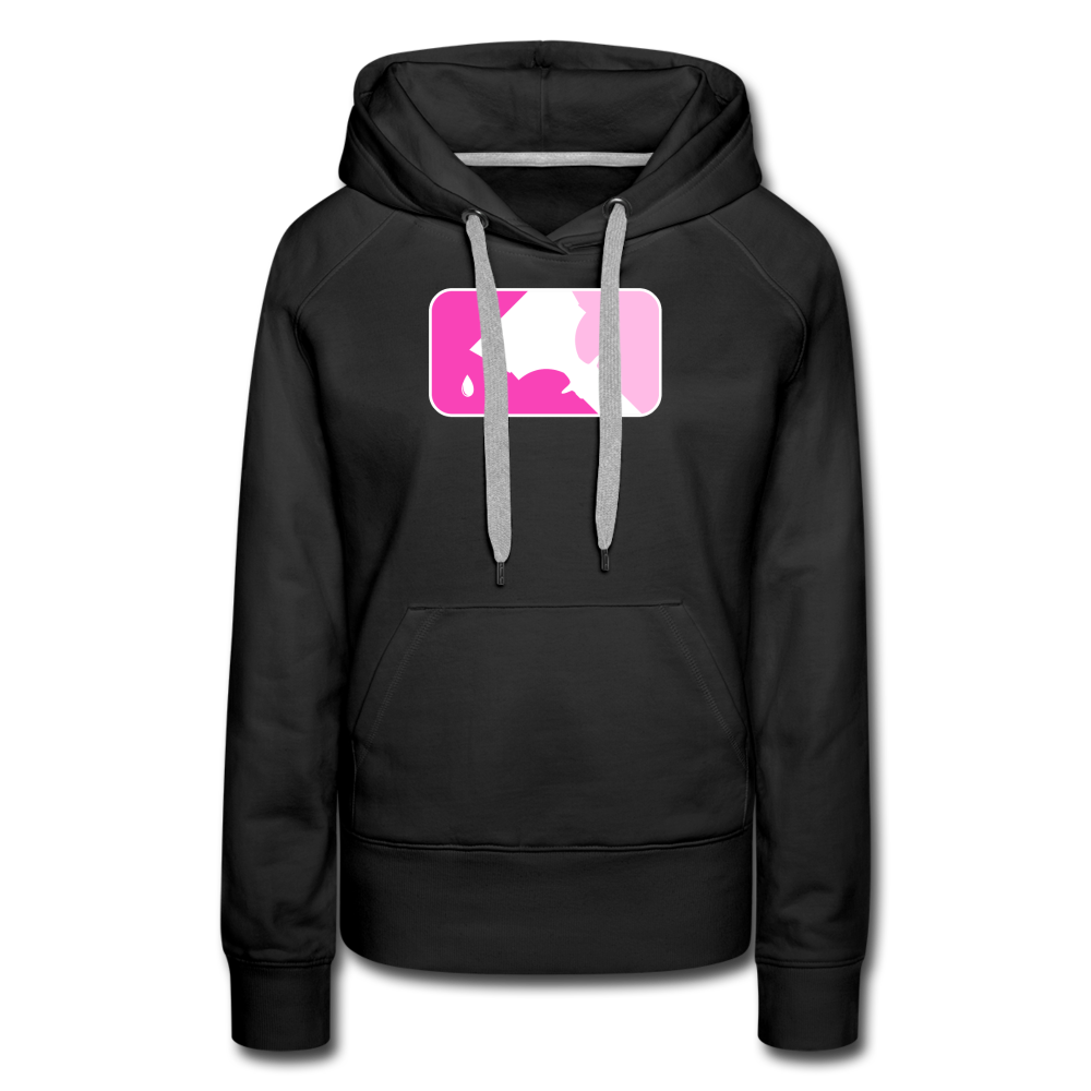 PINK MLT DESIGN HOODIE - black