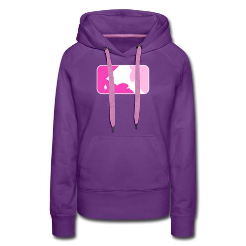 PINK MLT DESIGN HOODIE - purple