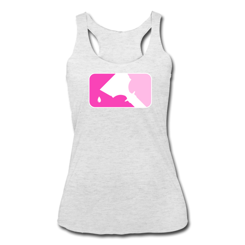 Women’s Tri-Blend Racerback Tank - heather white