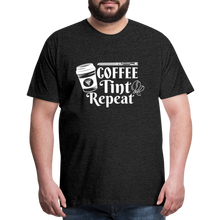 Load image into Gallery viewer, COFFEE TINT REPEAT T-SHIRT - charcoal grey
