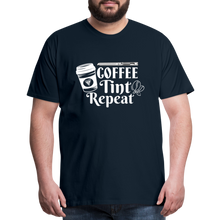 Load image into Gallery viewer, COFFEE TINT REPEAT T-SHIRT - deep navy
