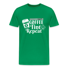 Load image into Gallery viewer, COFFEE TINT REPEAT T-SHIRT - kelly green
