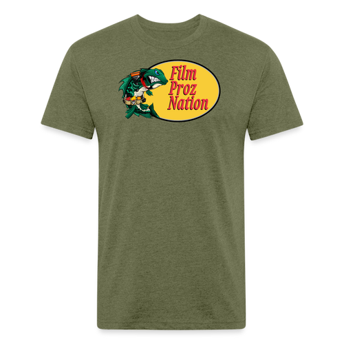 TINTER FISH T-SHIRT - heather military green